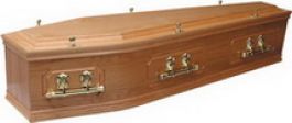 Solid oak, shaped panel sides, raised lid and two and a half ORG solid wood moulding