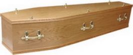 Veneered oak with solid wood moulding