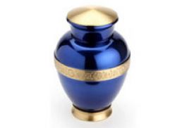 Large Brass Urn 10 Cambridge Sapphire